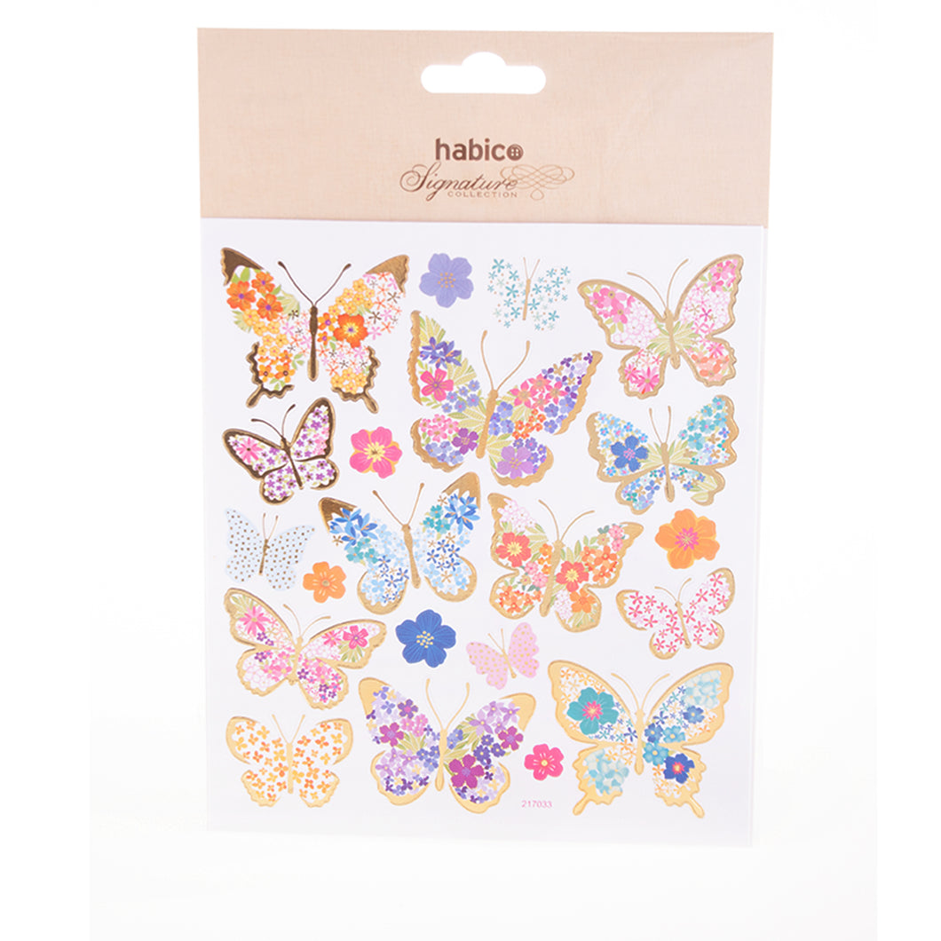 Habico Butterfly Foiled Stickers