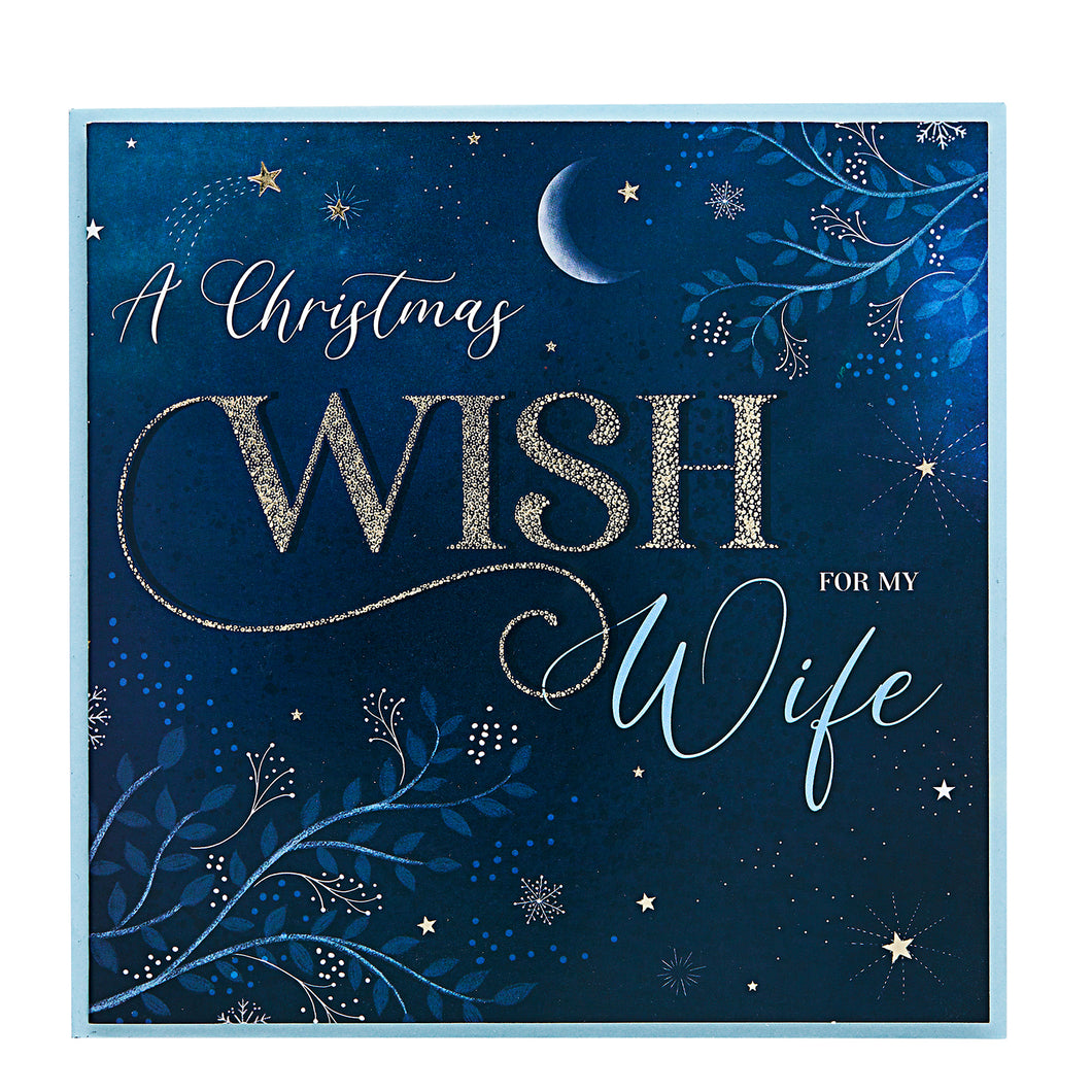 Design By Violet A Christmas Wish For My Wife Christmas Card