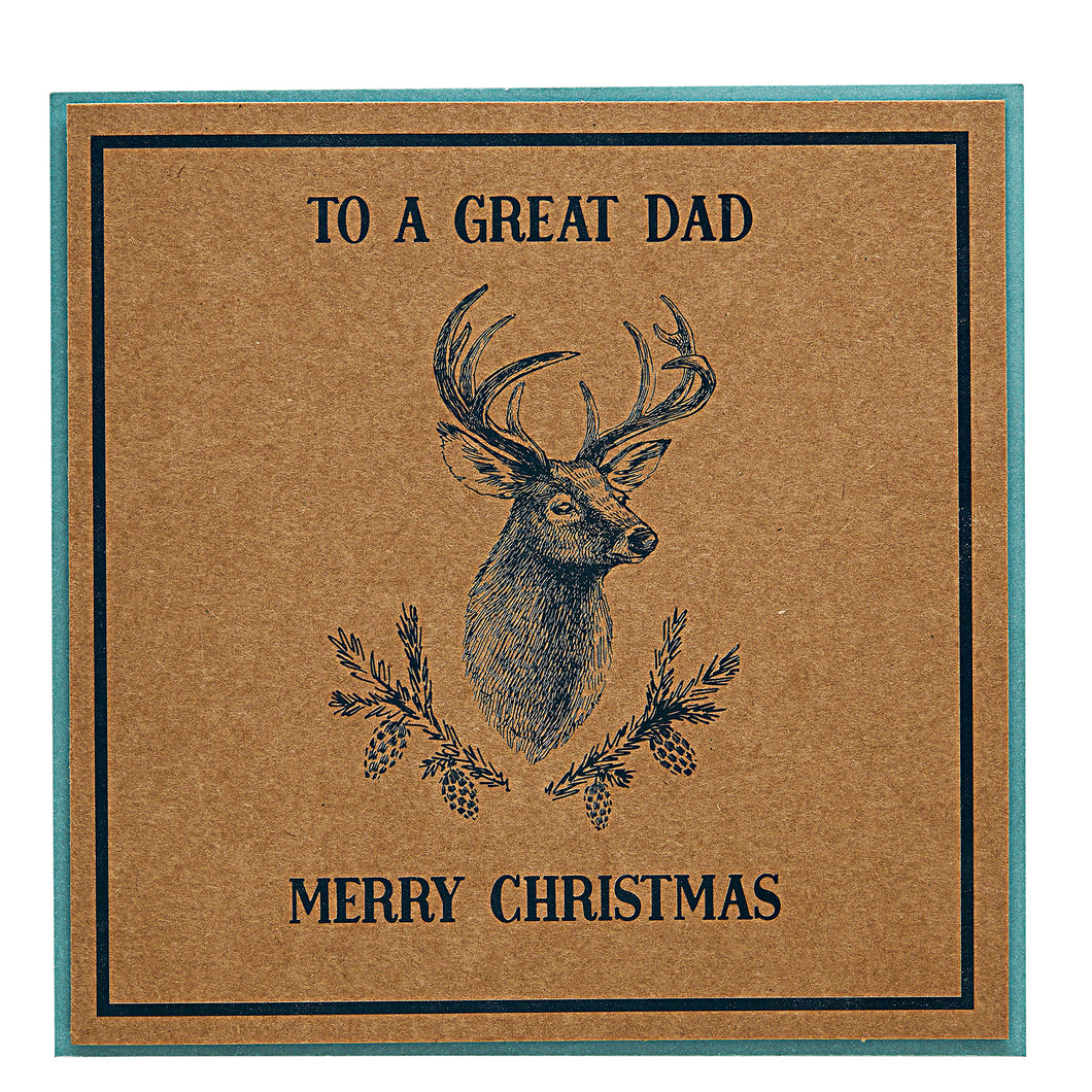 Design By Violet Wild Stag Christmas Card