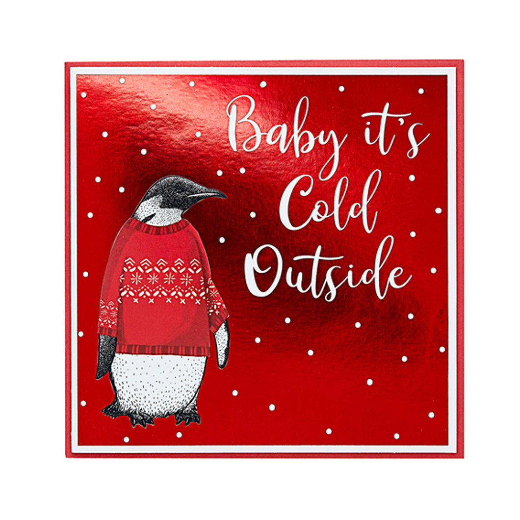 Design By Violet Baby It's Cold Outside Christmas Card