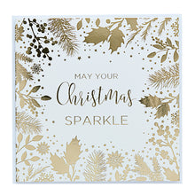 Load image into Gallery viewer, Design By Violet Sparkle Golden Glow Christmas Card
