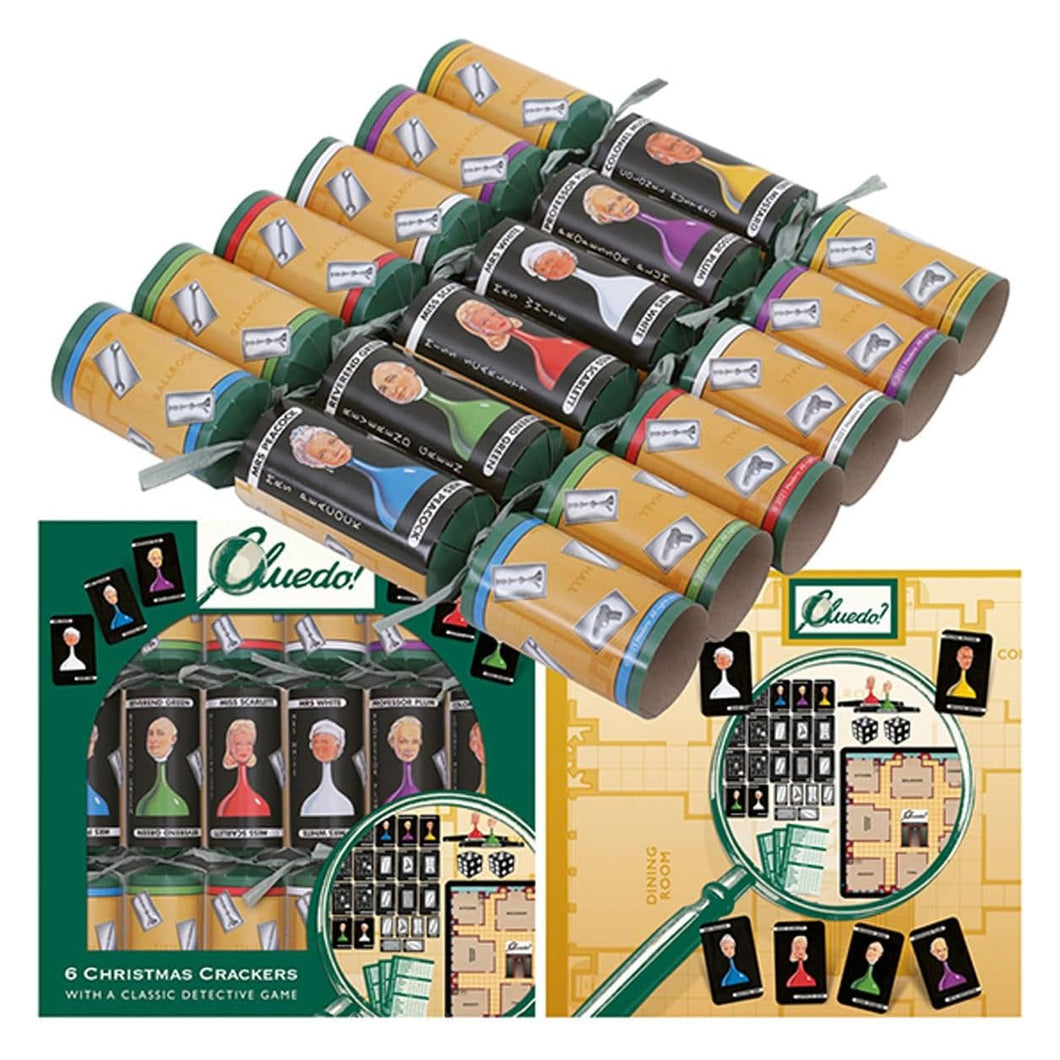 Tom Smith Hasbro Cluedo Christmas Crackers 6 Pack