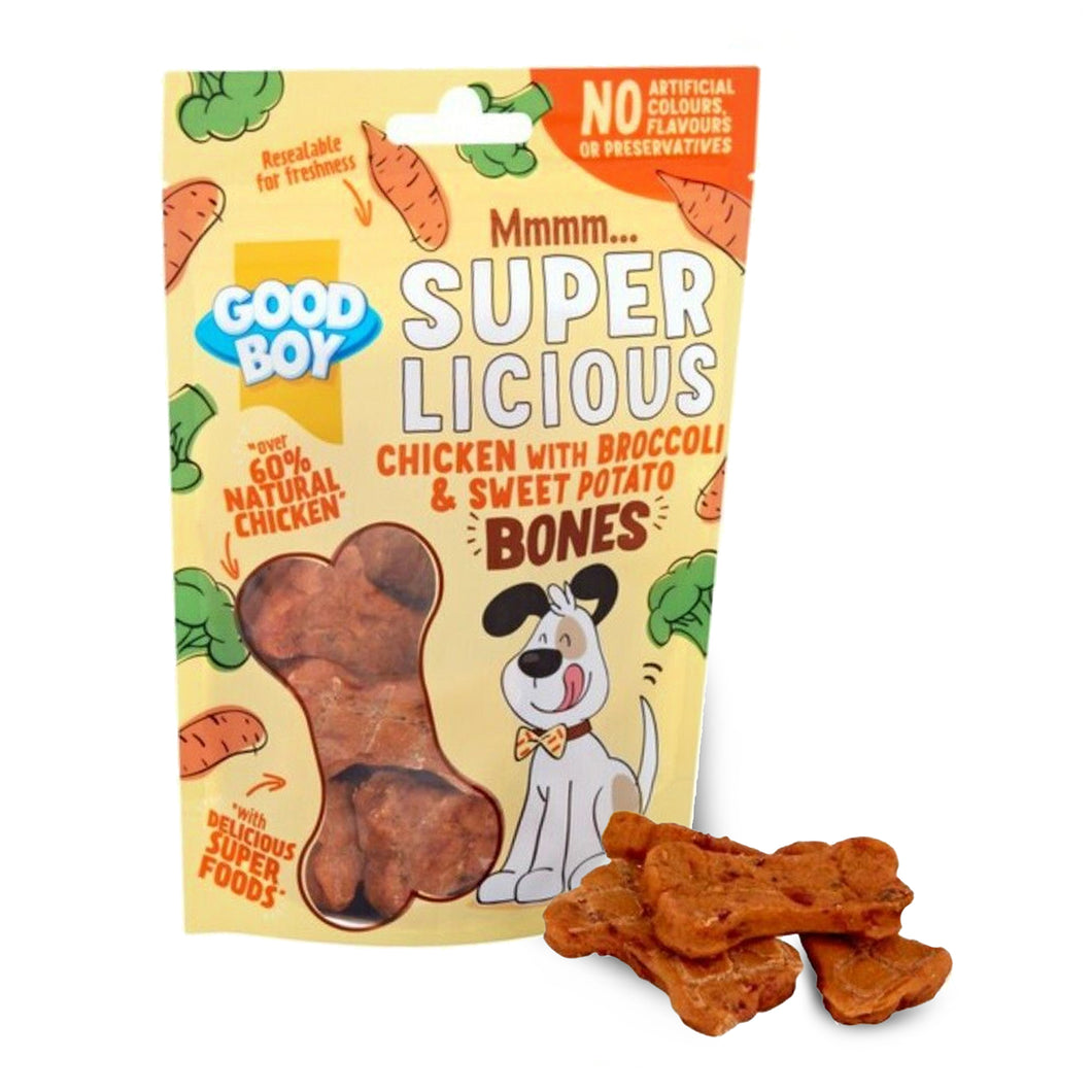 Good Boy Chicken broccoli & Sweet Potato Superlicious Bones