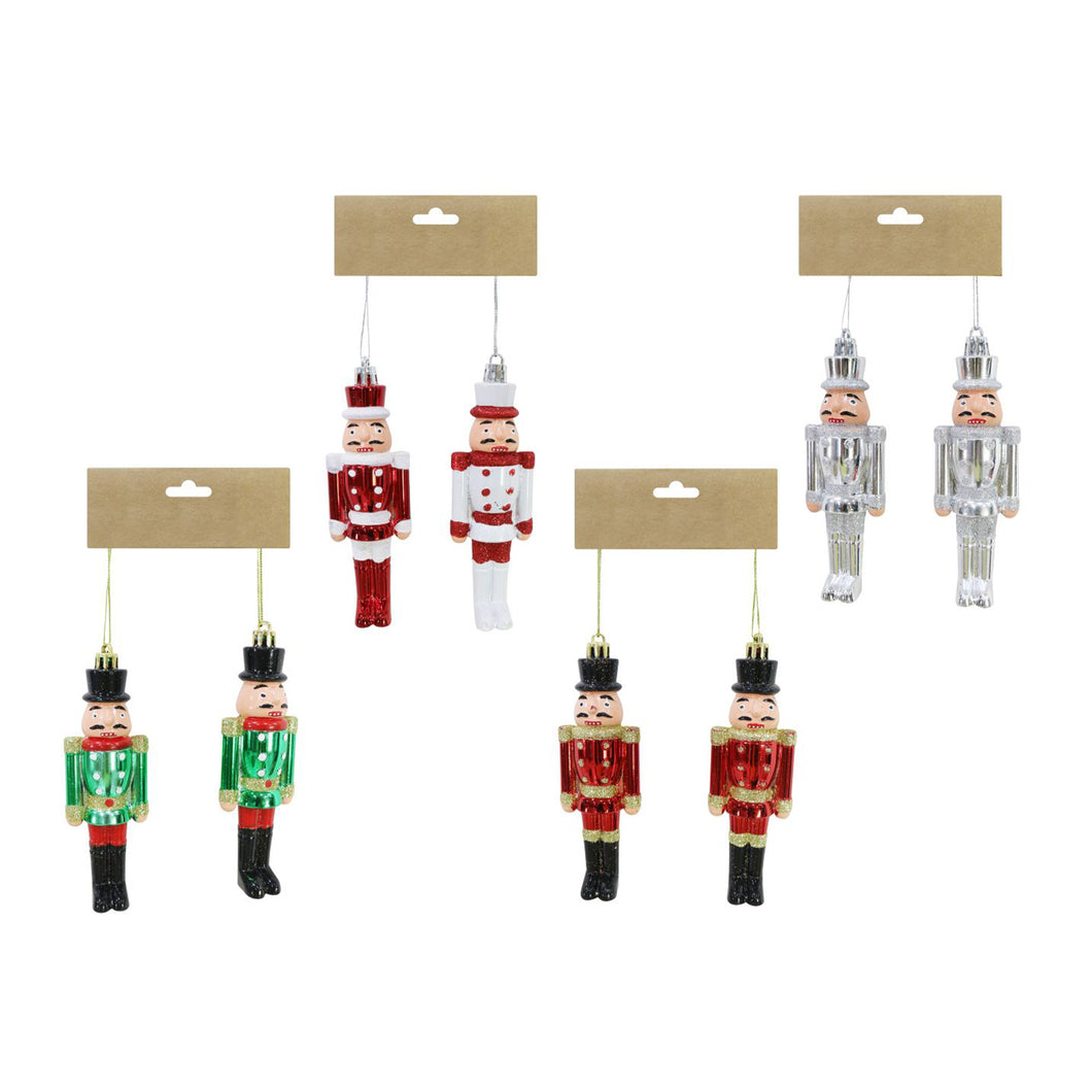 Festive Magic Hanging Soldiers 12cm 2 Pack Assorted