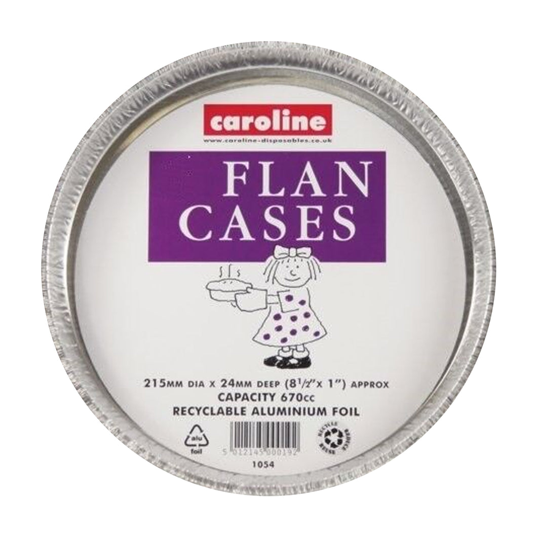 Caroline Foil Flan Cases 215x24mm 6 Pack
