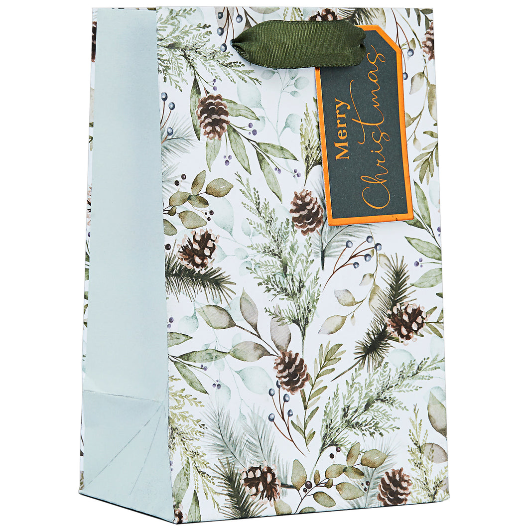 Design By Violet Small Winter Leaves Gift Bag