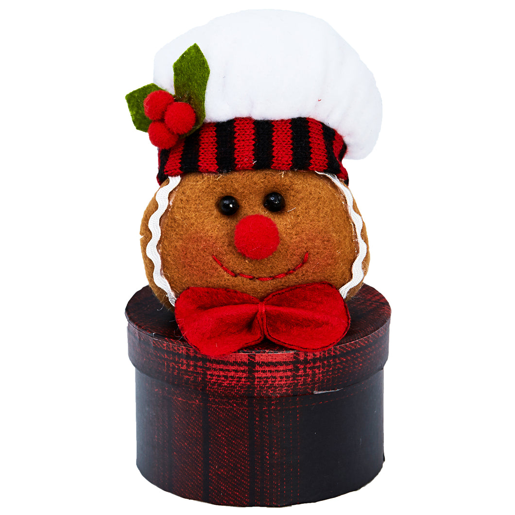 Plush Gingerbread Gift Box 5''