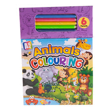 Load image into Gallery viewer, Girl Colouring Pad Set Unicorns, Mermaids &amp; Animals Assorted