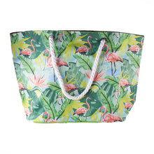 Load image into Gallery viewer, Alfresco Flamingo Leaf Beach Cooler Bag