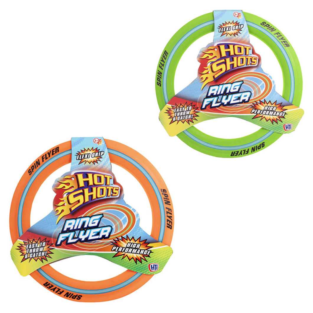 Hot Shots Ring Flyer Frisbee Assorted