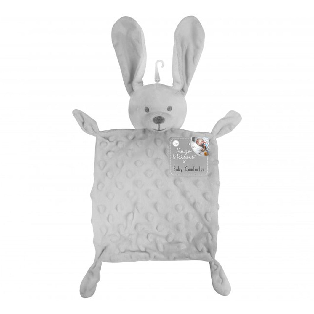 Hugs & Kisses Grey Rabbit Comforter