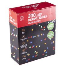 Load image into Gallery viewer, Festive Magic Super Bright LED Multi-Coloured Berry Christmas Lights
