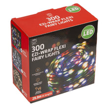 Load image into Gallery viewer, Festive Magic Multi-Coloured 300 Ezi-Wrap Flexi Fairy Lights
