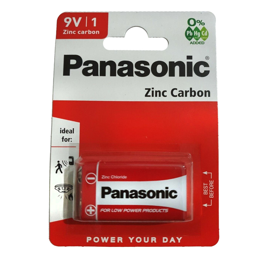 Panasonic 9V Zinc Battery 1Pack