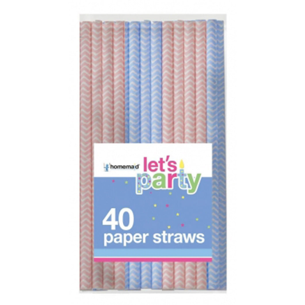 Zig Zag Paper Straws 40 pack