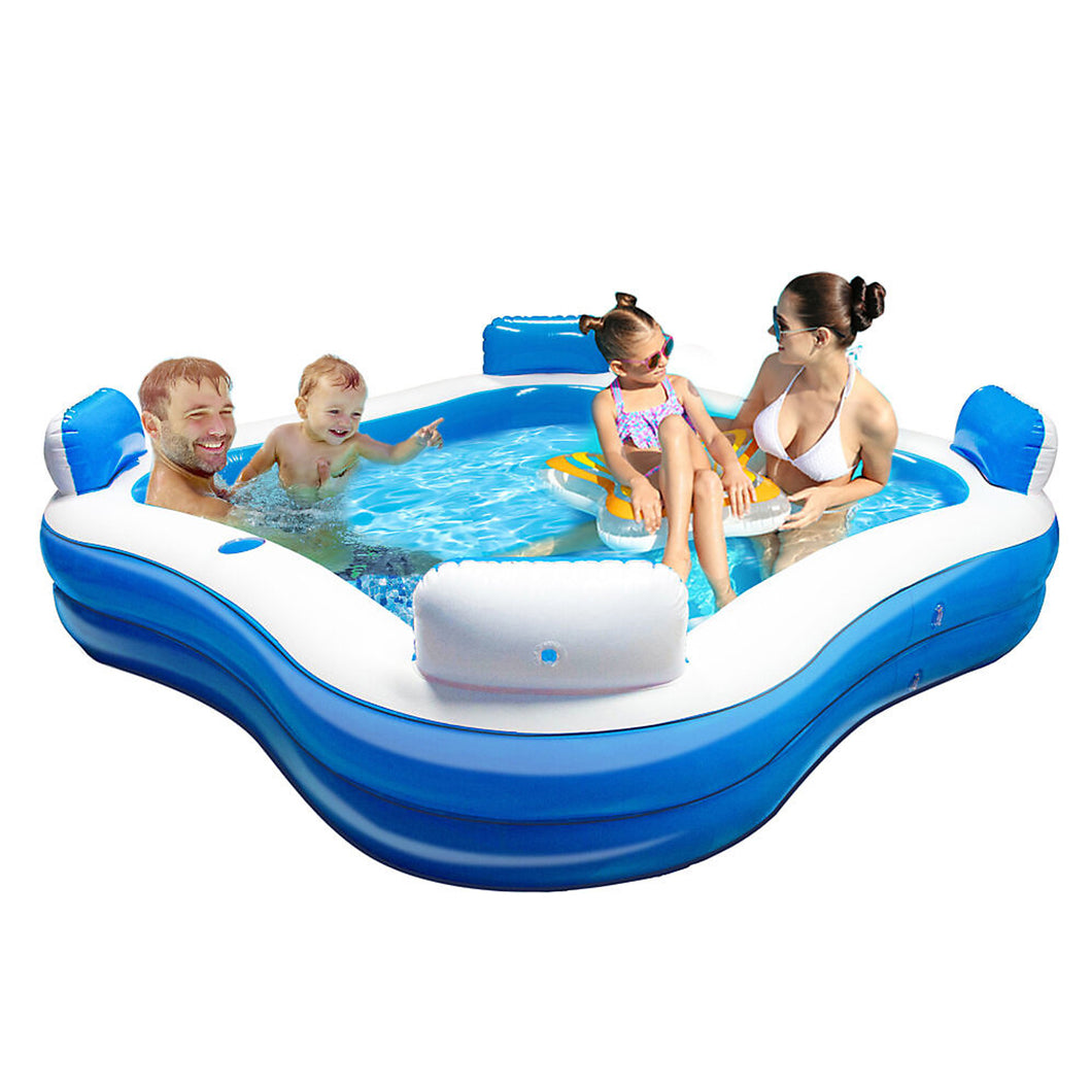 Splash Mania Inflatable 4 Seater Family Pool