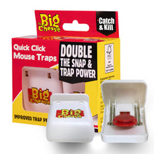 Load image into Gallery viewer, The Big Cheese Quick Click Mouse Traps 2 Pack
