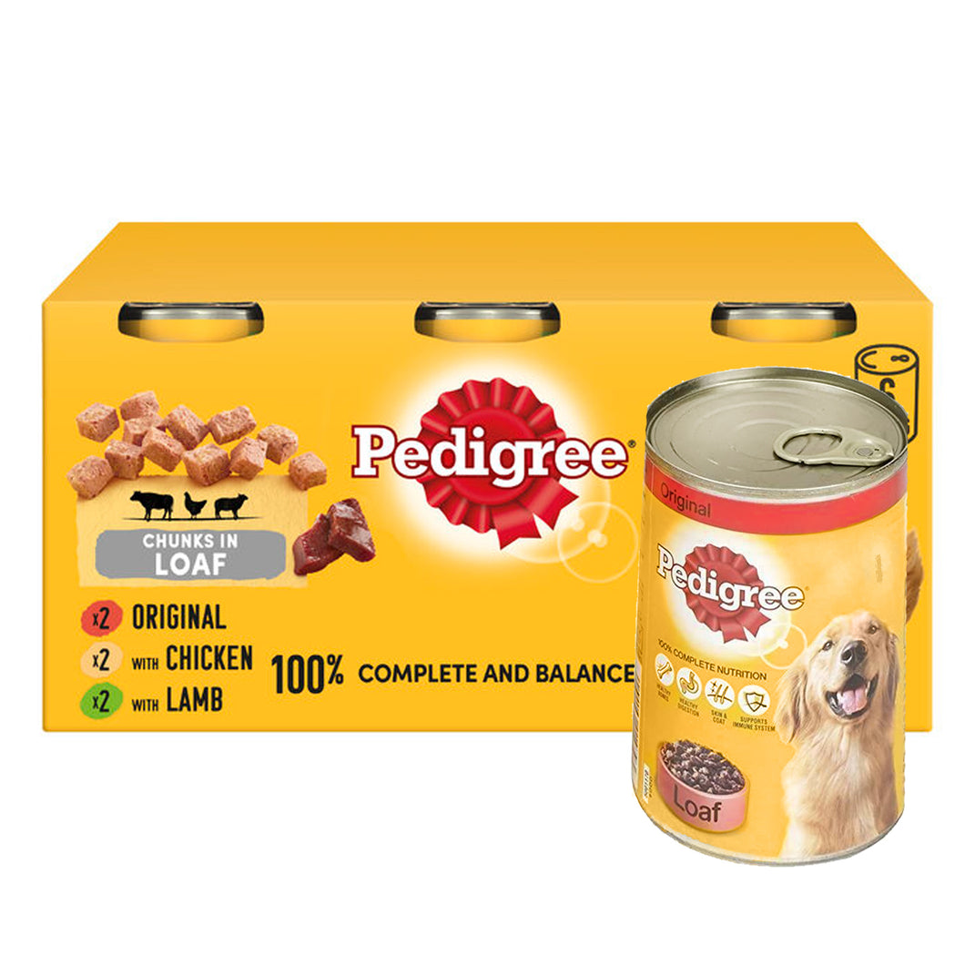 Pedigree Dog Tin Loaf 6Pack