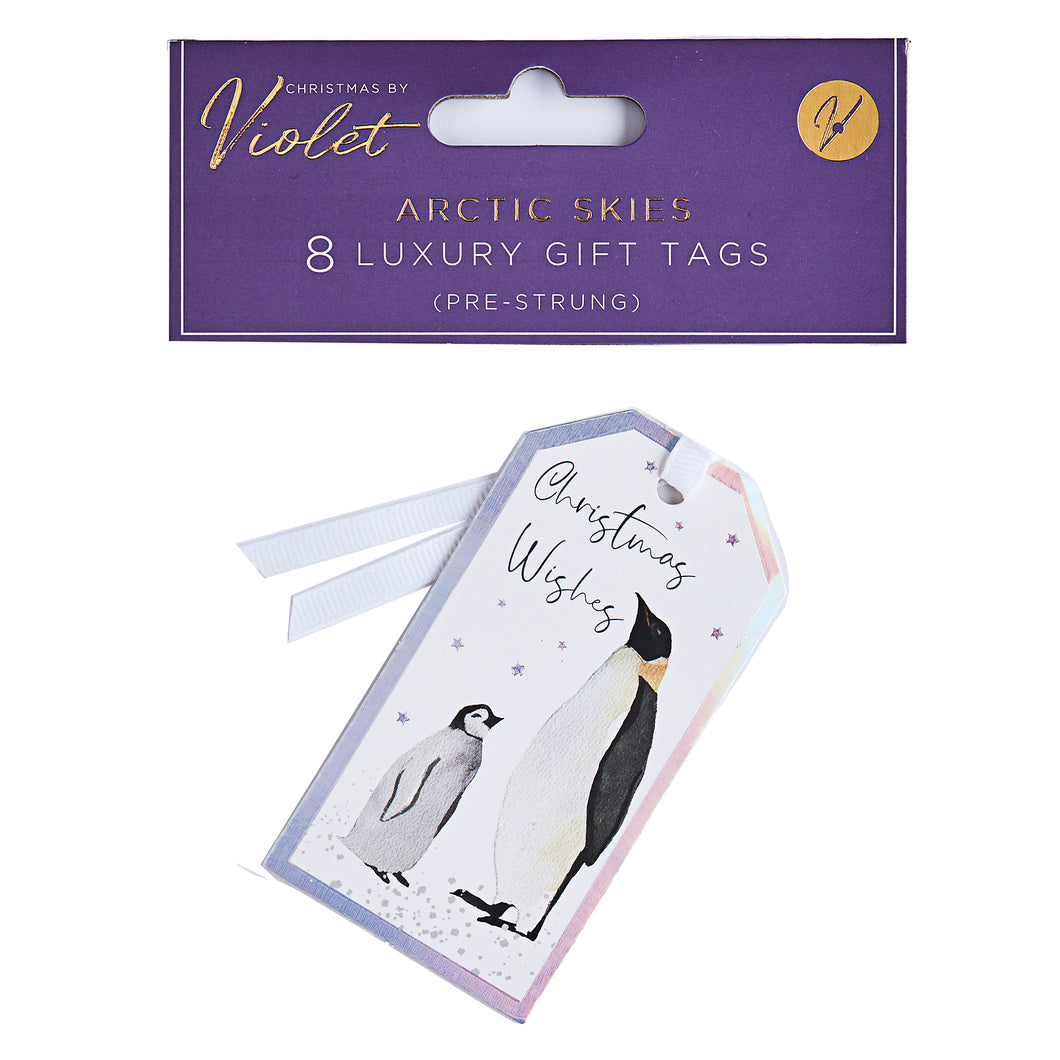 Christmas By Violet Artic Skies Luxury Gift Tags 8 Pack