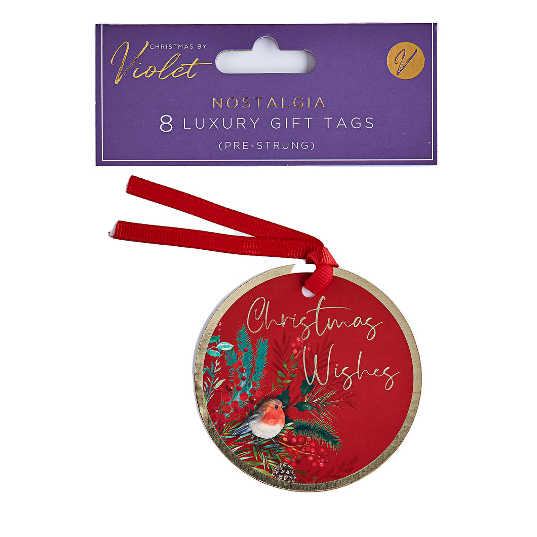 Christmas By Violet Nostalgia Luxury Gift Tags 8 Pack