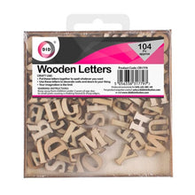 Load image into Gallery viewer, Dina 104 Craft Wooden Letters Assorted