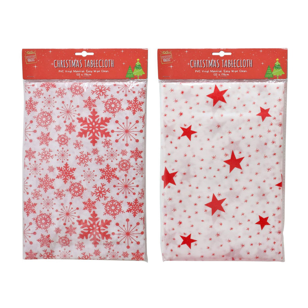 Festive Magic Red Table Cloth Assorted