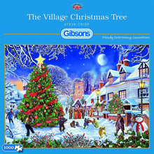 Load image into Gallery viewer, Gibsons Village Christmas Tree 1,000 Piece Jigsaw