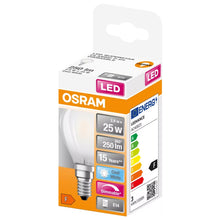 Load image into Gallery viewer, Osram Round 250lm Light Bulb 25w
