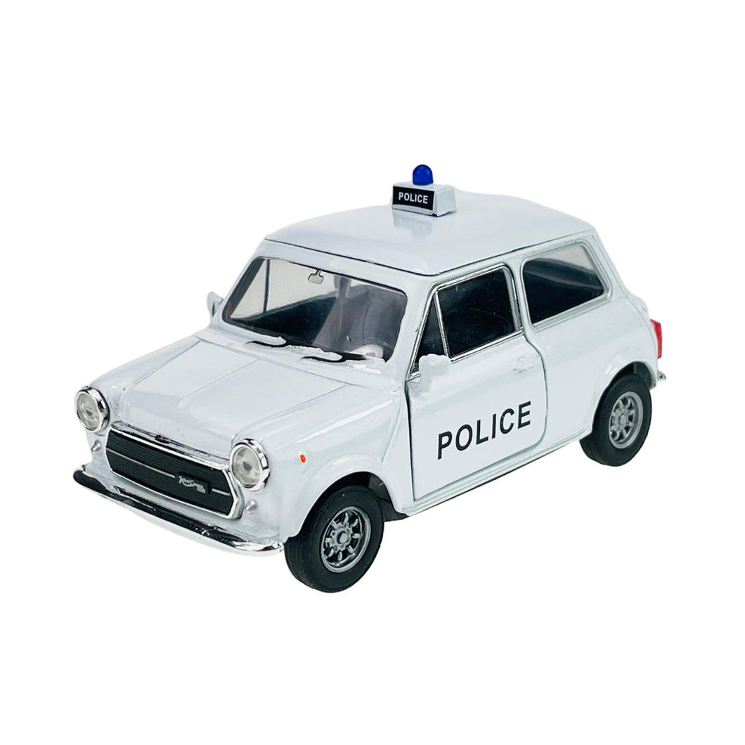 Die Cast Mini Cooper Police Car