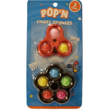 Load image into Gallery viewer, Pop N Fidget Spinner Assorted Colours
