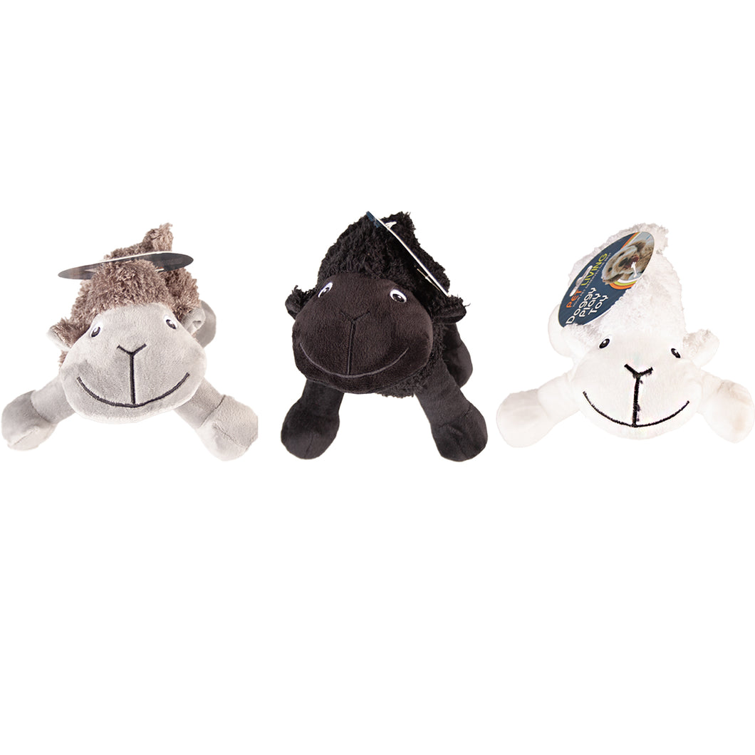 Pet Living Plush Squeaky Sheep Dog Toy - Assorted