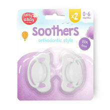 Load image into Gallery viewer, Silicone Soothers 0-6 Months 2 Pack
