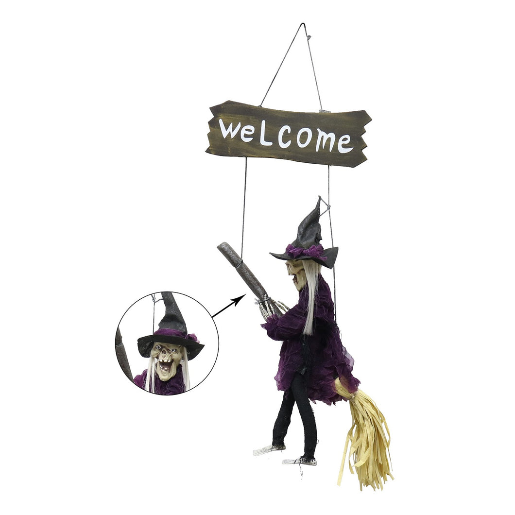 Halloween Hanging Witch On A Broom
