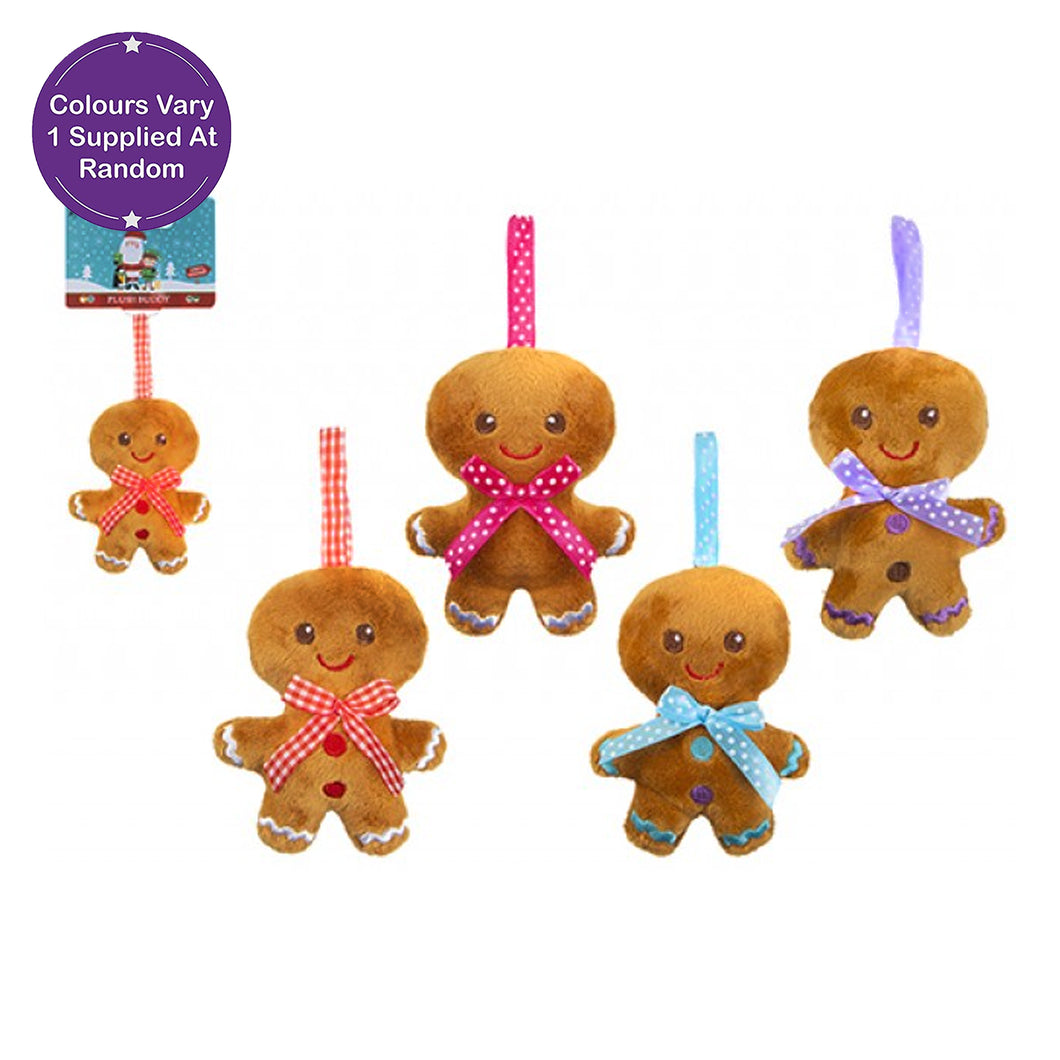 Gingerbread Mini Plush With Ribbon 10cm Assorted