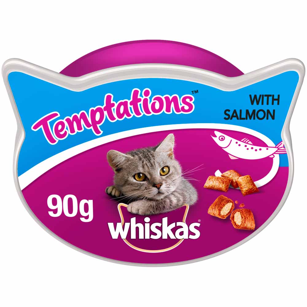 Whiskas Temptations Salmon Cat Treats 90g