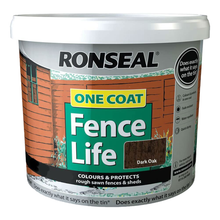 Load image into Gallery viewer, Ronseal One Coat Fence Life 9ltr - Dark Oak
