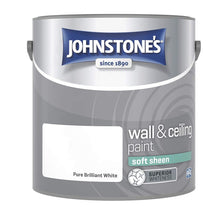 Load image into Gallery viewer, Johnstone&#39;s Brilliant White Soft Sheen Paint 2.5 Litre