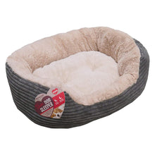 Load image into Gallery viewer, Rosewood Cord &amp; Plush Dog Bed 20&quot; - Grey
