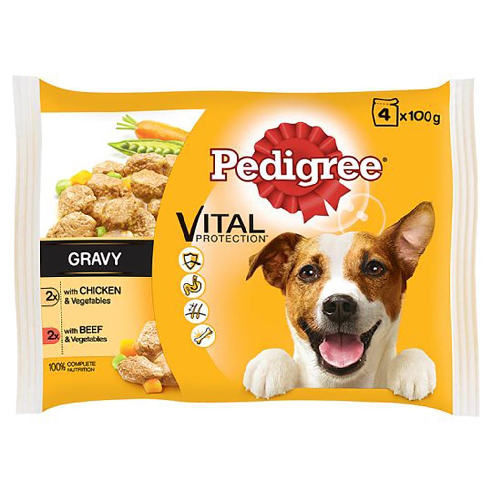 Pedigree 4 Pack Pouches in Gravy