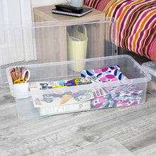 Load image into Gallery viewer, Wham Crystal Clear Plastic Storage Box With Lid 42L 5pk

