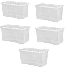 Load image into Gallery viewer, Wham 110L Storage Box With Lid 5 Pack

