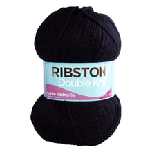 Load image into Gallery viewer, Ribston Double Knit Wool 100g Baby Black 06
