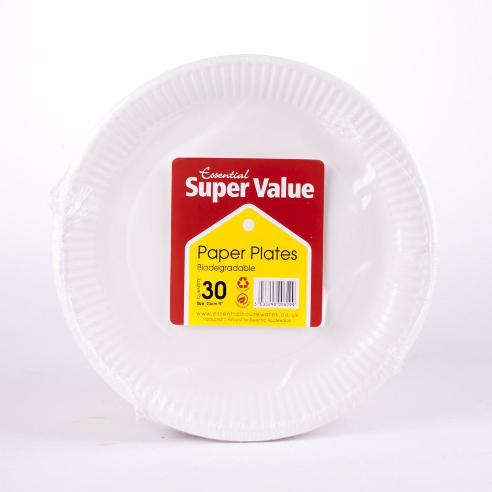 paper plates 30 pack