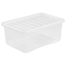 Load image into Gallery viewer, Wham Crystal Clear Storage Box With Lid 45L 5pk
