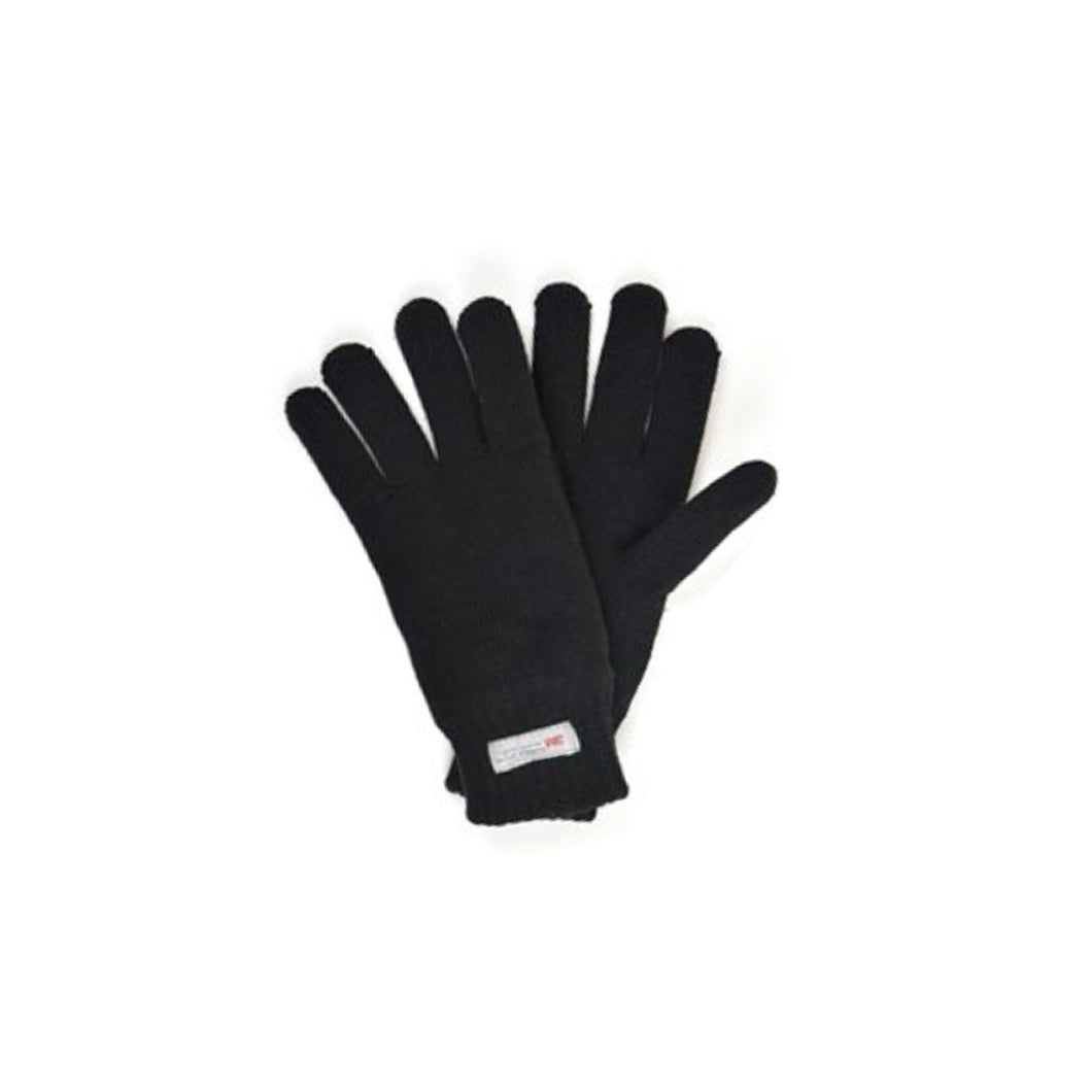 Thinsulate Knitted Black Mens Gloves