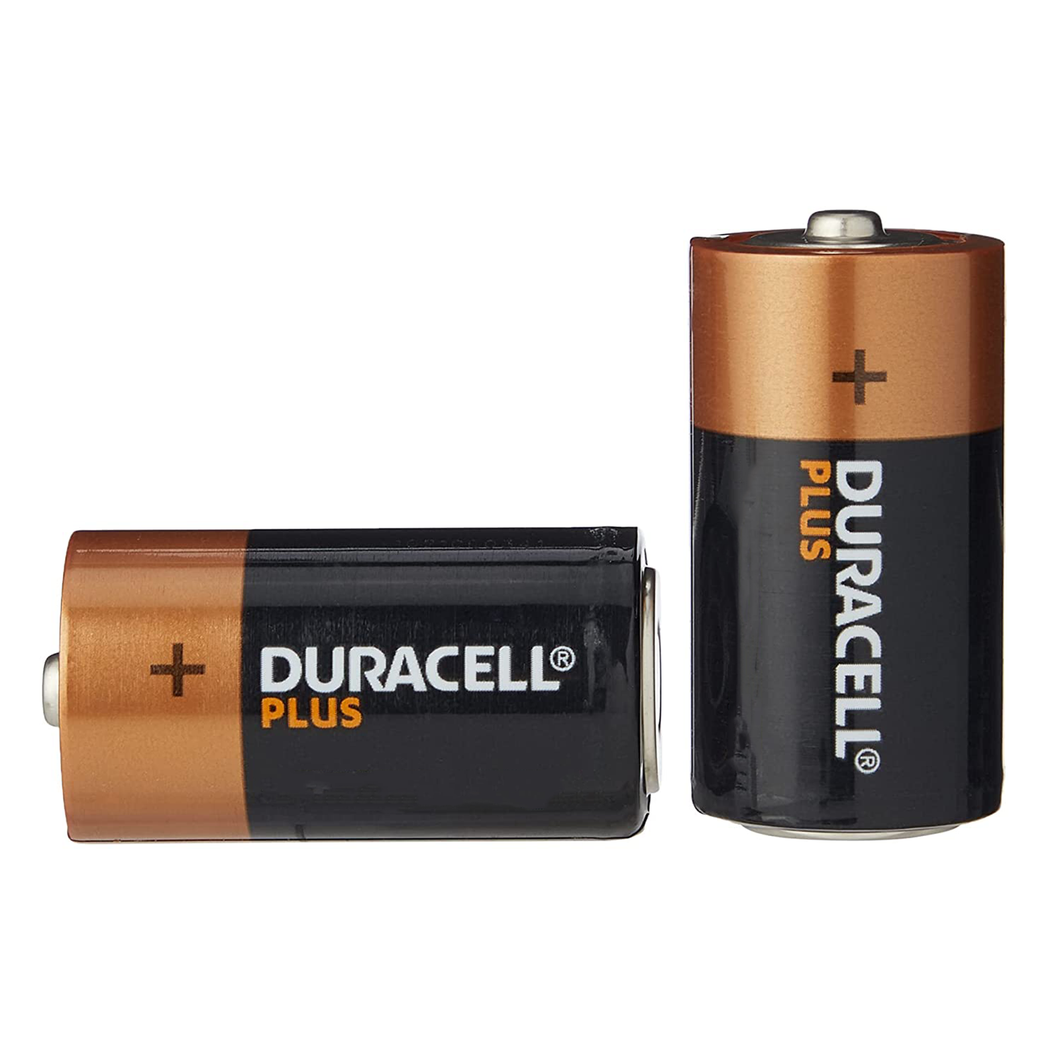 Duracell Plus Power D MN1300 1.5V Alkaline Batteries 2 Pack