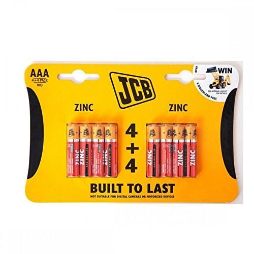 JCB AAA Zinc Batteries