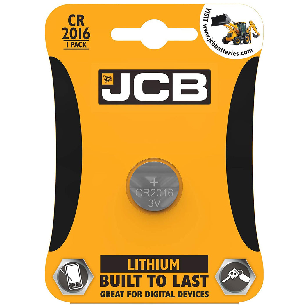 JCB Batteries CR2016 3V 1 Pack