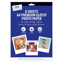 Load image into Gallery viewer, A4 Glossy Photo Paper 8 Sheets
