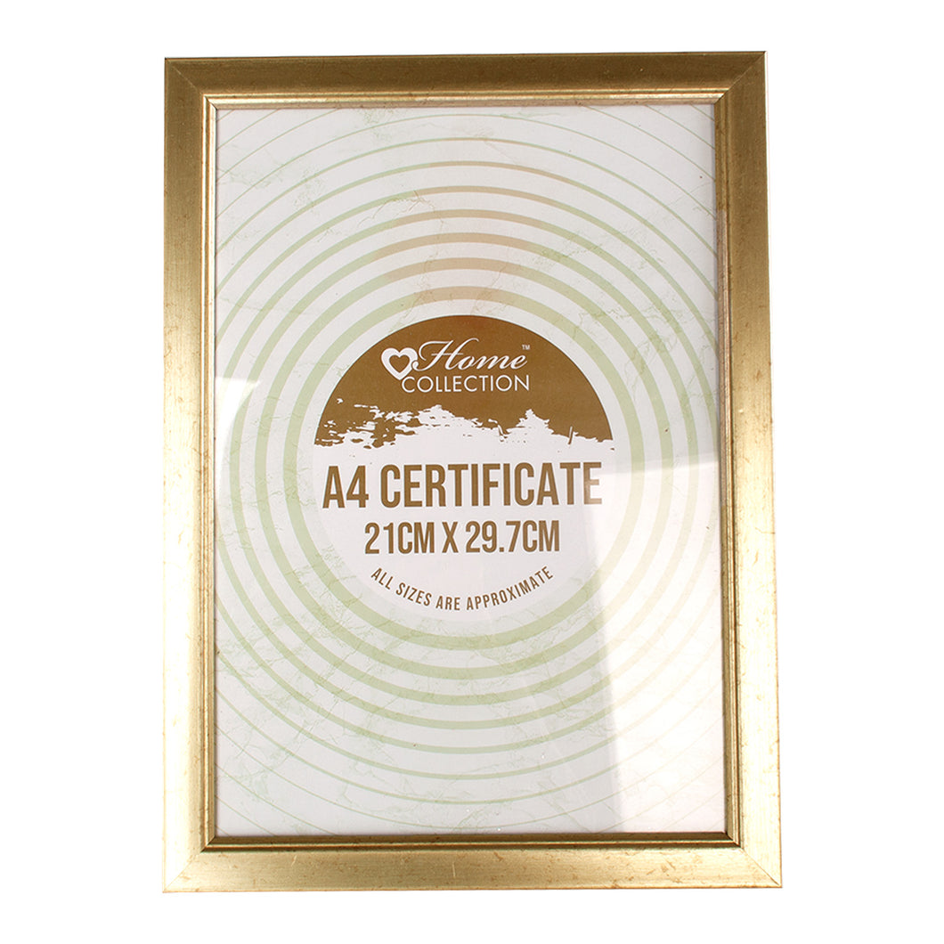 Gold Certificate Frame A4